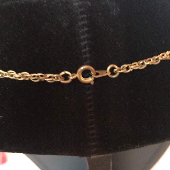 Gold tone boho necklace fashion jewelry w/stone - Picture 2 of 6